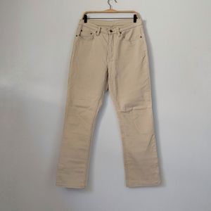 Vintage L.L Bean 1912 Straight Leg Jeans Size 12 Tall Khaki Tan